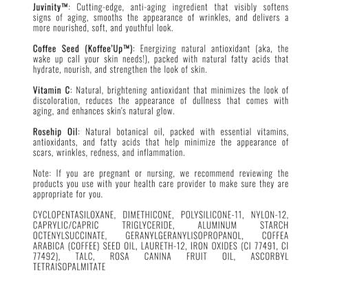 Il Makiage Power Redo Wrinkle Filler Instant Age-Rewinding Serum with Coffee Seed, Vitamin C & Rosehip Oil – 0.67 Fl Oz Avelisse