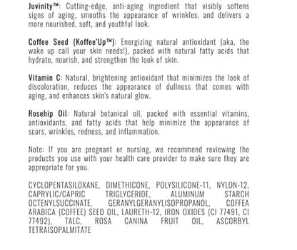 Il Makiage Power Redo Wrinkle Filler Instant Age-Rewinding Serum with Coffee Seed, Vitamin C & Rosehip Oil – 0.67 Fl Oz Avelisse