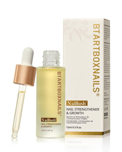 BTArtboxnails Naillush Nail Strengthener & Growth - Repair Damaged Nails, Strengthen Weak & Thin Nails, Extra Strong Nail Growth Treatment, Long Lasting Nail Hardener, 15ml Avelisse