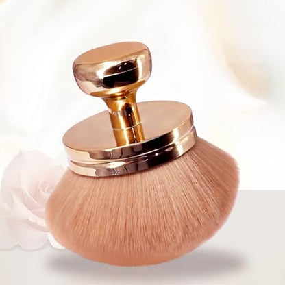 2 Pack Large Body Makeup Brush for Self Tanner - 3 Inch Wide Tanning Blend Brush - Soft Synthetic Hair for Powder, Foundation, Blusher, Bronzer (with Bonus Pouch)
