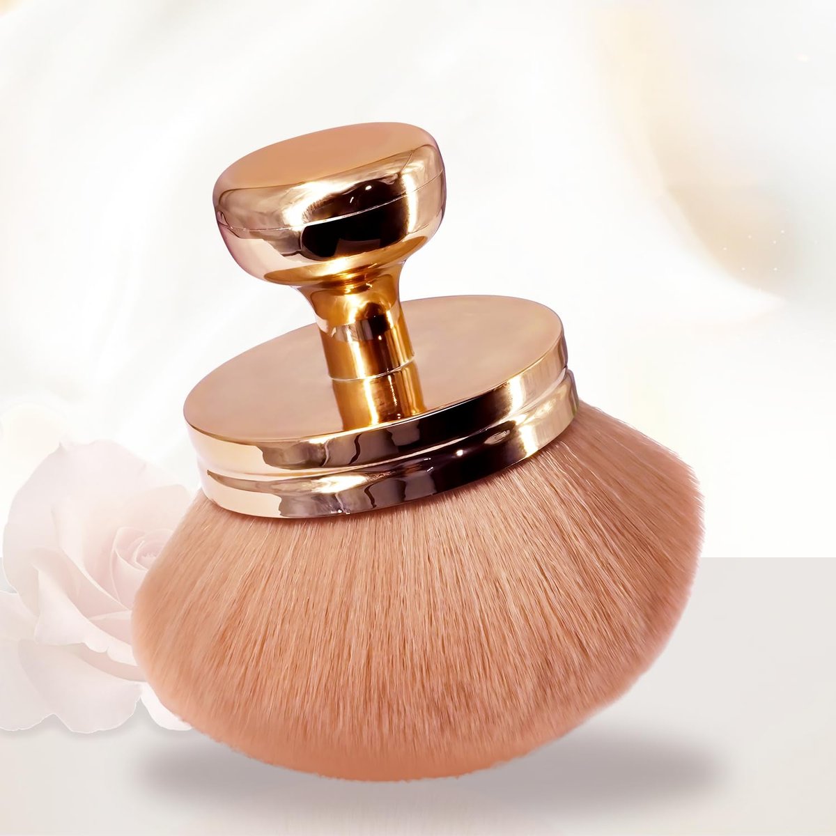 2 Pack Large Body Makeup Brush for Self Tanner - 3 Inch Wide Tanning Blend Brush - Soft Synthetic Hair for Powder, Foundation, Blusher, Bronzer (with Bonus Pouch) - görsel 7