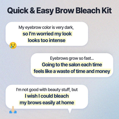 COSNORI Easy Brow Tone Changer – Gentle Lightening Formula for Soft, Natural Look – Brow Bleach Kit, At-Home Application, Quick Results in 2–3 Minutes, 5 Applications