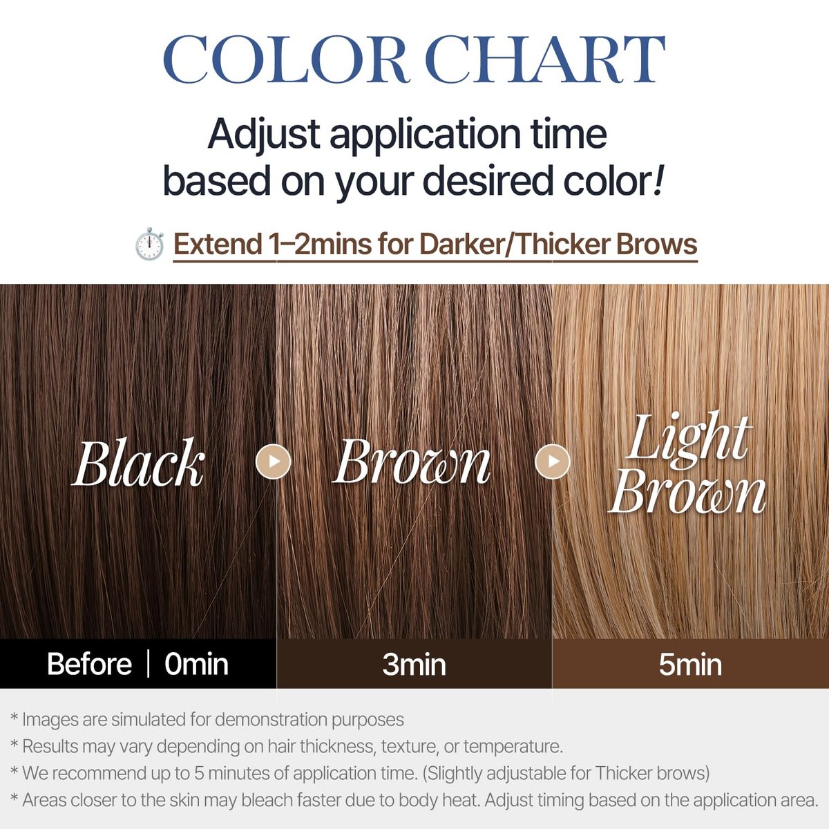 COSNORI Easy Brow Tone Changer – Gentle Lightening Formula for Soft, Natural Look – Brow Bleach Kit, At-Home Application, Quick Results in 2–3 Minutes, 5 Applications - görsel 9