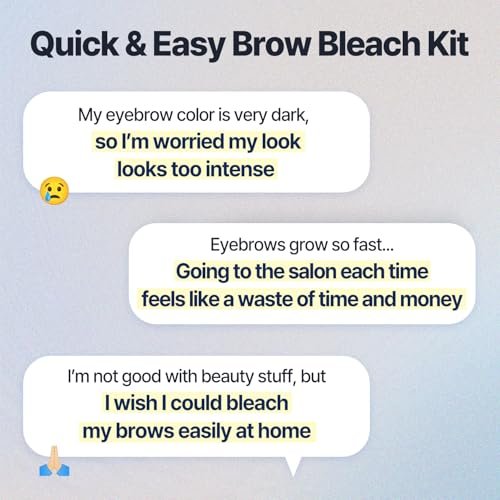 COSNORI Easy Brow Tone Changer – Gentle Lightening Formula for Soft, Natural Look – Brow Bleach Kit, At-Home Application, Quick Results in 2–3 Minutes, 5 Applications - görsel 12
