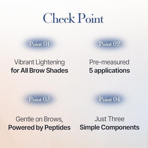COSNORI Easy Brow Tone Changer – Gentle Lightening Formula for Soft, Natural Look – Brow Bleach Kit, At-Home Application, Quick Results in 2–3 Minutes, 5 Applications - görsel 14