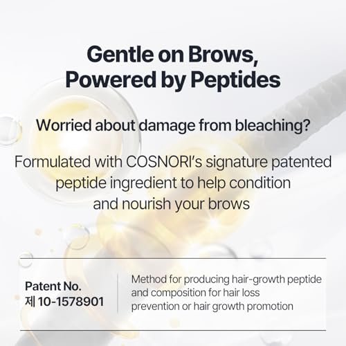 COSNORI Easy Brow Tone Changer – Gentle Lightening Formula for Soft, Natural Look – Brow Bleach Kit, At-Home Application, Quick Results in 2–3 Minutes, 5 Applications - görsel 16