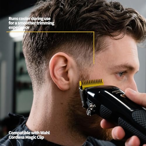 Professional 2-Hole Stagger Tooth Replacement Blade Set Gold for Wahl 5 Star Cordless Magic Clip - görsel 6