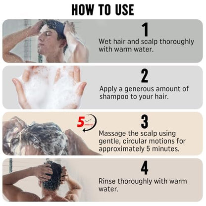 2Pcs Root Activator Shampoo – Hair Growth Shampoo for Men and Women – Natural Formula for Hair Loss and Thinning Hair (3.38 Fl Oz, Pack of 2) Avelisse