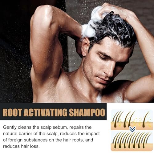 2Pcs Root Activator Shampoo – Hair Growth Shampoo for Men and Women – Natural Formula for Hair Loss and Thinning Hair (3.38 Fl Oz, Pack of 2) Avelisse