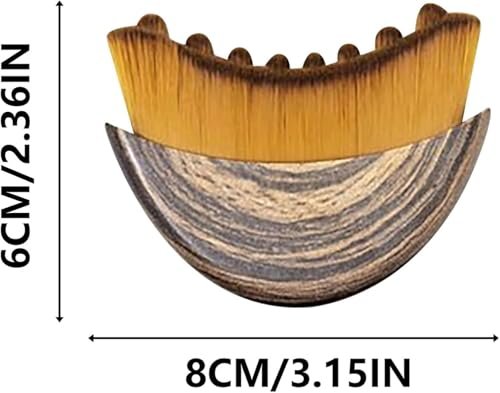 OMULIKJ Lymphatic Contour Face Brush: Dry Brushing Face Brush for Lymphatic Drainage, Chin & Jawline Sculpting - Wooden Massager for Fatigue Relief - görsel 8