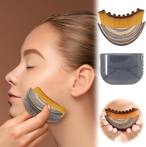 OMULIKJ Lymphatic Contour Face Brush: Dry Brushing Face Brush for Lymphatic Drainage, Chin & Jawline Sculpting - Wooden Massager for Fatigue Relief - görsel 4