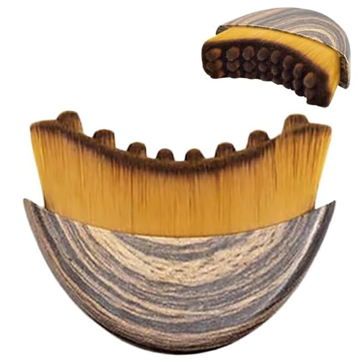OMULIKJ Lymphatic Contour Face Brush: Dry Brushing Face Brush for Lymphatic Drainage, Chin & Jawline Sculpting - Wooden Massager for Fatigue Relief - görsel 1