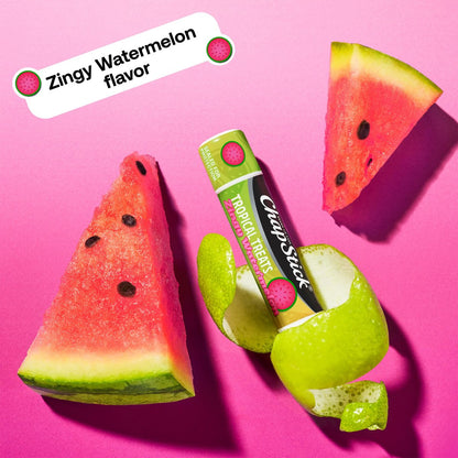 ChapStick Lip Care, Tropical Treats Collection (6 Sticks) – Electric Tangerine, Fizzy Grape & Zingy Watermelon Lip Balm, 0.15 Oz Each Avelisse