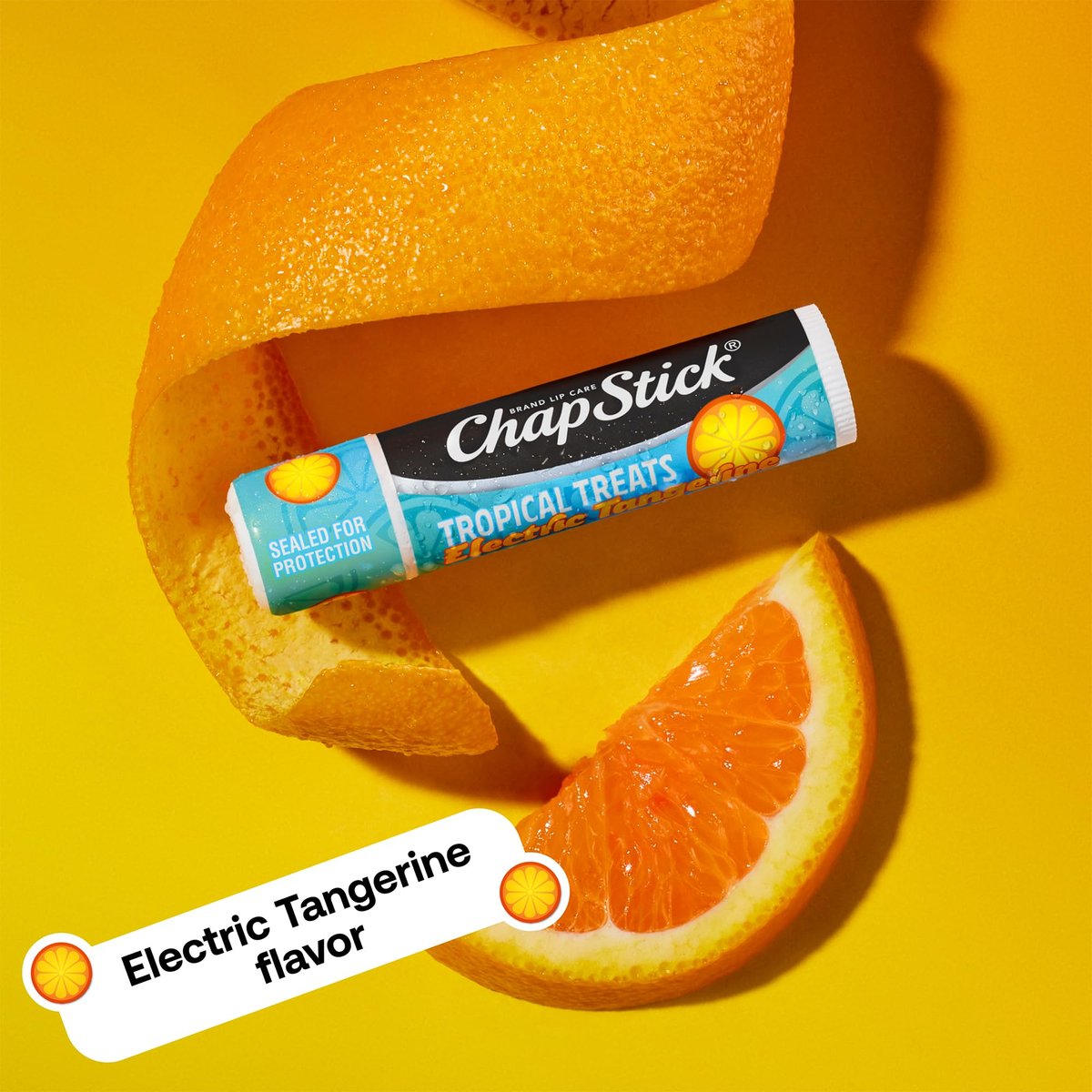 ChapStick Lip Care, Tropical Treats Collection (6 Sticks) – Electric Tangerine, Fizzy Grape & Zingy Watermelon Lip Balm, 0.15 Oz Each Avelisse