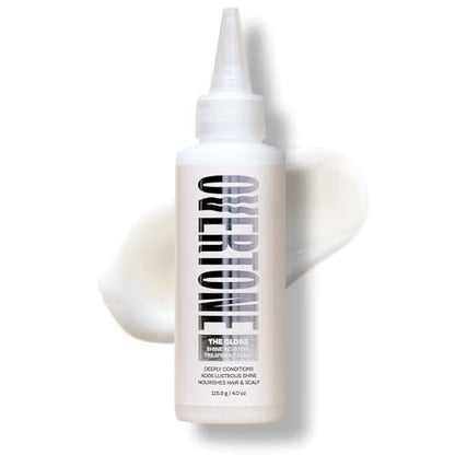 oVertone The Gloss Shine Reviving Treatment Mask for Hair - Deep Conditioning & High-Gloss Finish - Vegan & Cruelty-Free - Hydrates & Smooths Dull Hair - 4 oz Avelisse