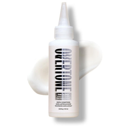 oVertone The Gloss Shine Reviving Treatment Mask for Hair - Deep Conditioning & High-Gloss Finish - Vegan & Cruelty-Free - Hydrates & Smooths Dull Hair - 4 oz Avelisse