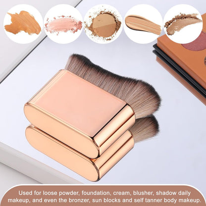 KINGMAS Self Tanner Brush - Kabuki Body Makeup Brush, Soft Vegan Tanning Brush for Foundation, Bronzer, Self Tan Back Applicator Body Face Blending Brush