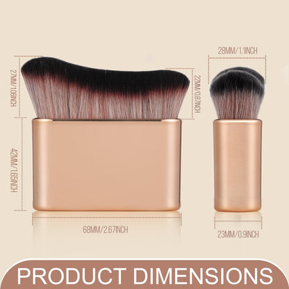 KINGMAS Self Tanner Brush - Kabuki Body Makeup Brush, Soft Vegan Tanning Brush for Foundation, Bronzer, Self Tan Back Applicator Body Face Blending Brush