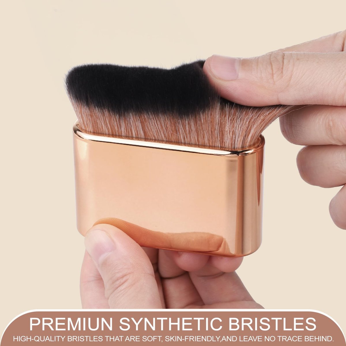 KINGMAS Self Tanner Brush - Kabuki Body Makeup Brush, Soft Vegan Tanning Brush for Foundation, Bronzer, Self Tan Back Applicator Body Face Blending Brush - görsel 3