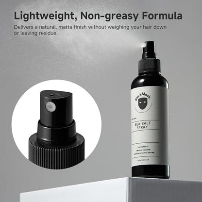 BlackMask Sea Salt Spray for Men – Beach Wave Hair Texture Spray with Natural Matte Finish – Adds Definition, Volume & Texture (7 Fl Oz)