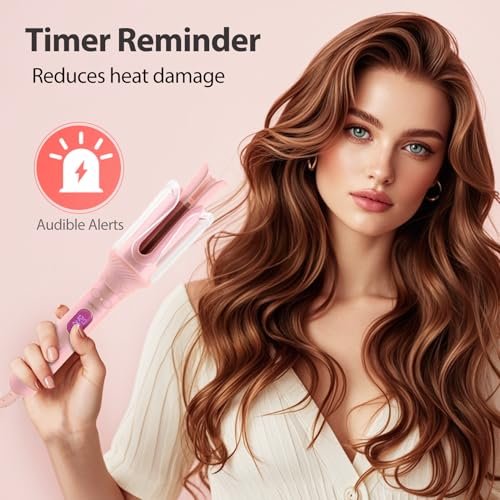 AraSyleon Automatic Curling Iron for Kids & Beginners – Safe Rotation, 12 Temp Settings (210-410°F), Ceramic Negative Ion Hair Curler Avelisse