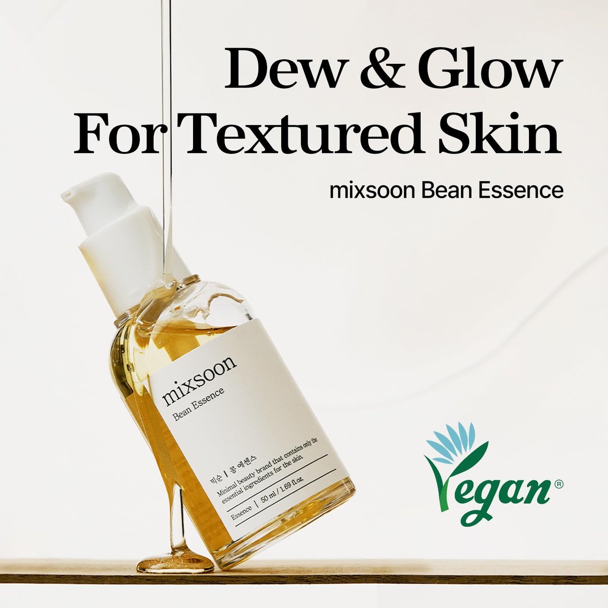 mixsoon Bean Glass Skin Duo: Fermented Bean Essence & Cream for Korean Glass Skin (100ml Total) Avelisse