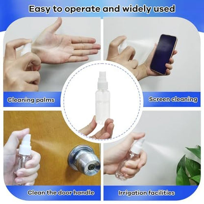 Xfbaozxy 5 Pack Spray Bottle, 50ml Small Spray Bottle, Fine Mist Empty Travel Bottles, Reusable Plastic Mini Travel Bottle For Liquid Cosmetic for Personal Care, Cleaning