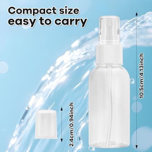 Xfbaozxy 5 Pack Spray Bottle, 50ml Small Spray Bottle, Fine Mist Empty Travel Bottles, Reusable Plastic Mini Travel Bottle For Liquid Cosmetic for Personal Care, Cleaning - görsel 6