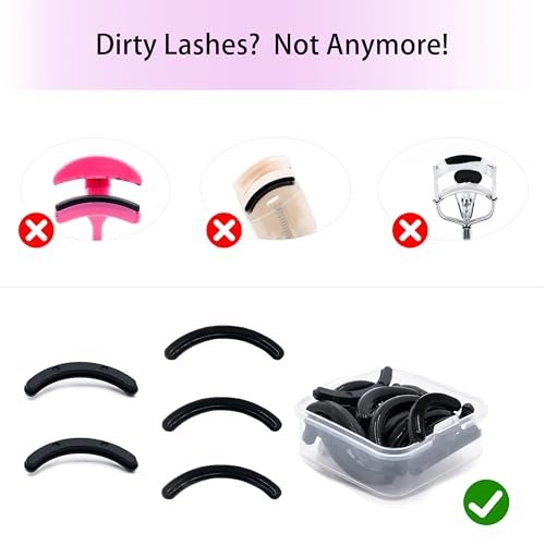 i-Laesh Eyelash Curler Refills - Premium Silicone Pads for Shiseido, Tweezerman & Universal Fit Curlers - 24PC, Ultra-Soft & Pinch-Free Curl - görsel 6