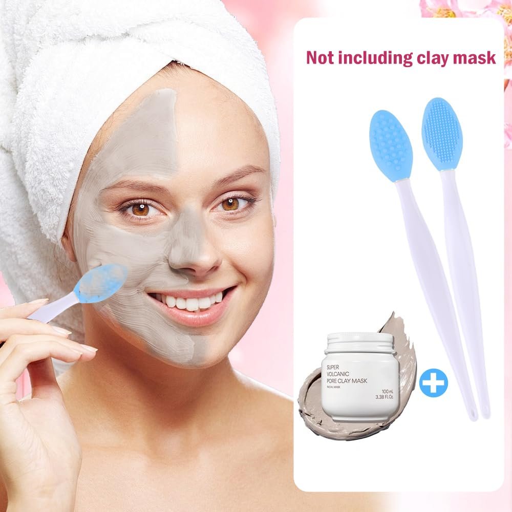 12-Piece Silicone Pore Scrub Brush Set – Face Cleansing & Lip Exfoliator for Blackhead Removal - görsel 9