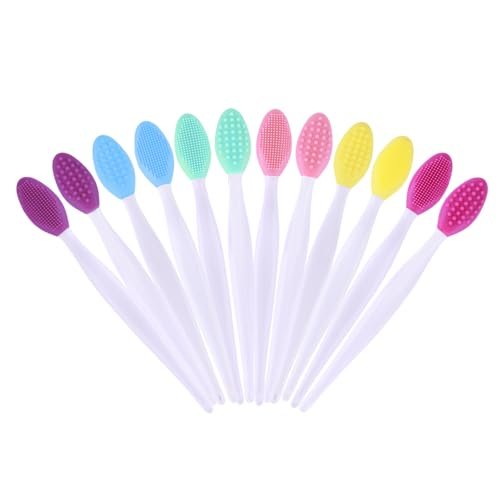 12-Piece Silicone Pore Scrub Brush Set – Face Cleansing & Lip Exfoliator for Blackhead Removal - görsel 2