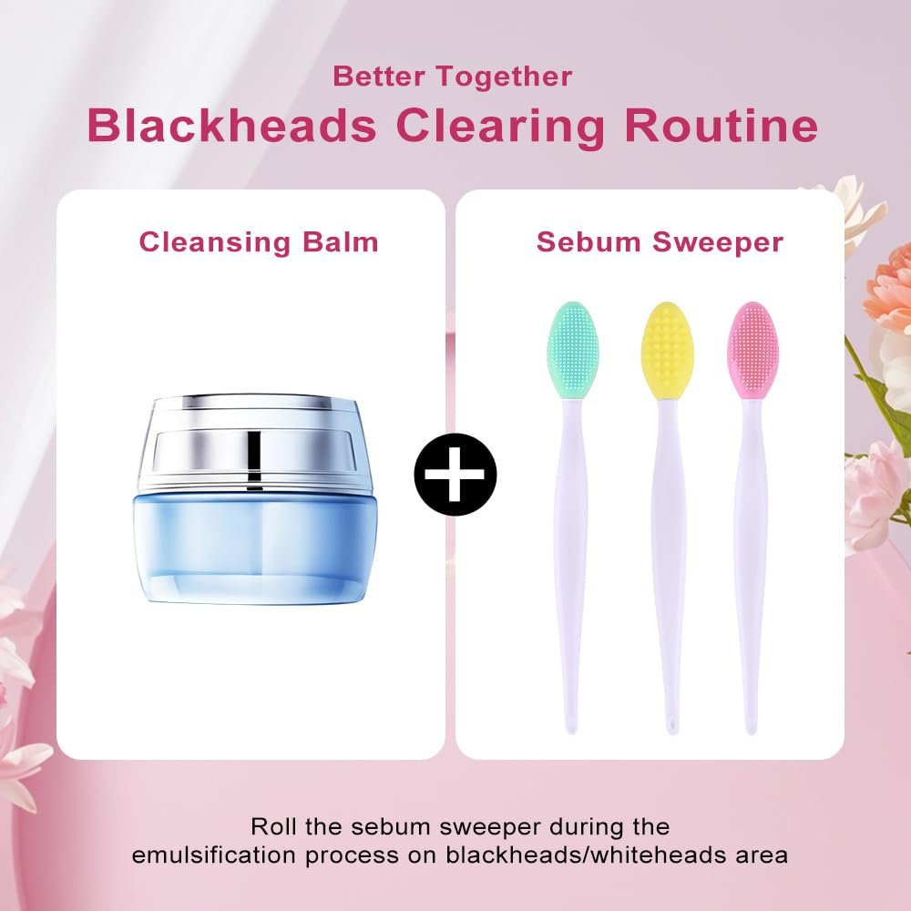 12-Piece Silicone Pore Scrub Brush Set – Face Cleansing & Lip Exfoliator for Blackhead Removal - görsel 5