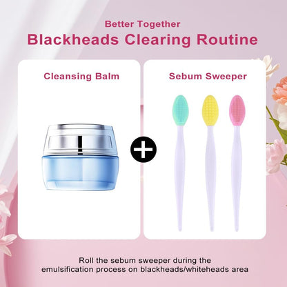 12-Piece Silicone Pore Scrub Brush Set – Face Cleansing & Lip Exfoliator for Blackhead Removal