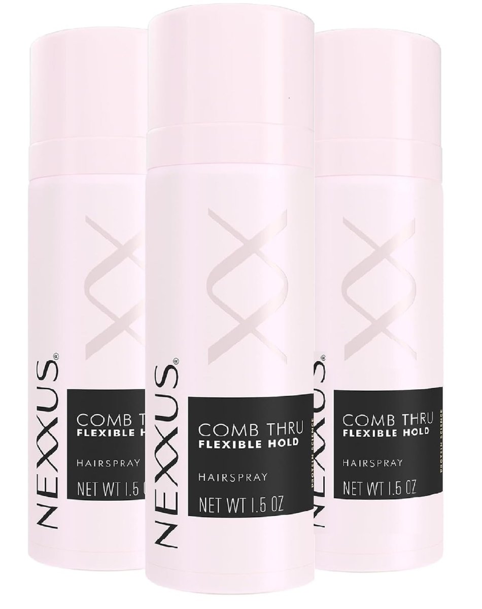 Nexxus Comb Thru Finishing Mist Hair Spray - Lightweight Volume Spray, 1.5 oz (Pack of 3) Avelisse