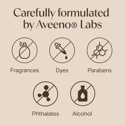 Aveeno Daily Moisturizing Cream with Prebiotic Oat & Shea Butter – 48-Hour Hydration for Normal to Dry, Sensitive Skin, Fragrance Free & Non-Comedogenic, 7.5 oz