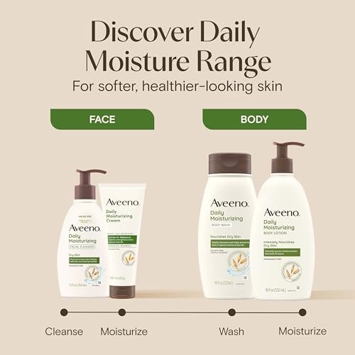 Aveeno Daily Moisturizing Cream with Prebiotic Oat & Shea Butter – 48-Hour Hydration for Normal to Dry, Sensitive Skin, Fragrance Free & Non-Comedogenic, 7.5 oz - görsel 14