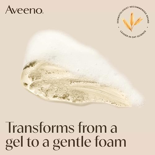 Aveeno Calm + Restore Foaming Cleanser for Sensitive Skin - Fragrance-Free Face Wash with Soothing Oat, Feverfew & Hyaluronic Acid, 7.8 oz - görsel 10