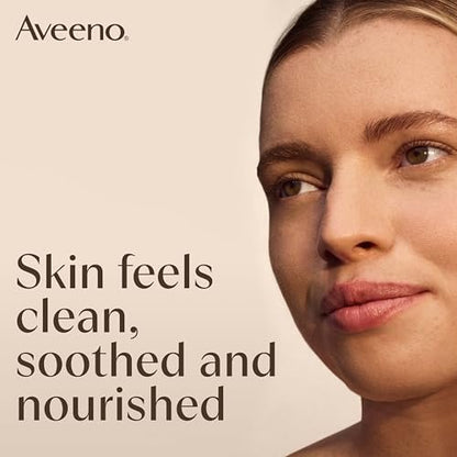 Aveeno Calm + Restore Foaming Cleanser for Sensitive Skin - Fragrance-Free Face Wash with Soothing Oat, Feverfew & Hyaluronic Acid, 7.8 oz