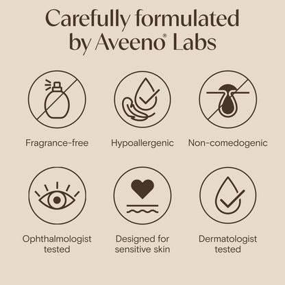 Aveeno Calm + Restore Foaming Cleanser for Sensitive Skin - Fragrance-Free Face Wash with Soothing Oat, Feverfew & Hyaluronic Acid, 7.8 oz