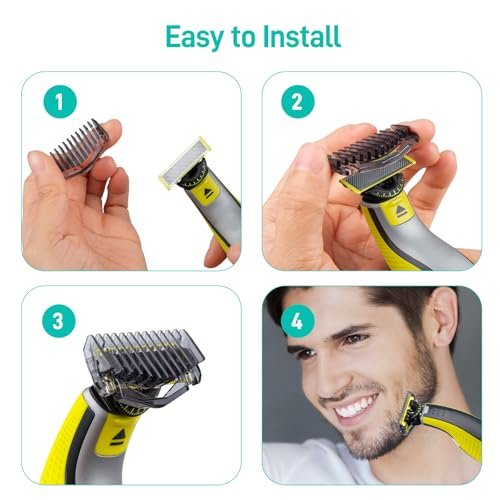 CERCGVEL 1/3/5mm Guide Combs Compatible with Philips Norelco OneBlade Shaver - Precision Trimmer Guards Kit for Face and Body - görsel 8