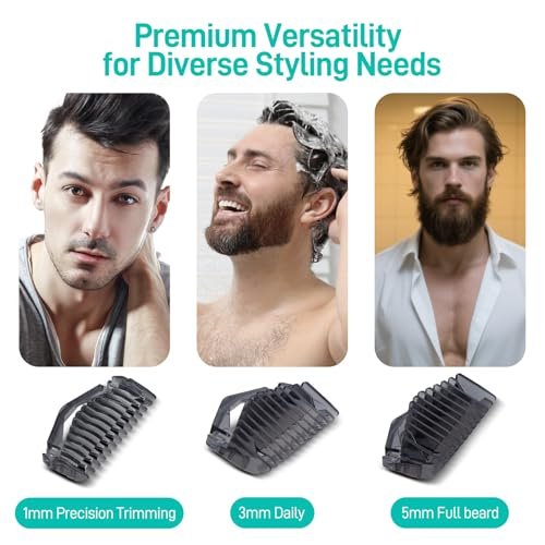 CERCGVEL 1/3/5mm Guide Combs Compatible with Philips Norelco OneBlade Shaver - Precision Trimmer Guards Kit for Face and Body - görsel 6