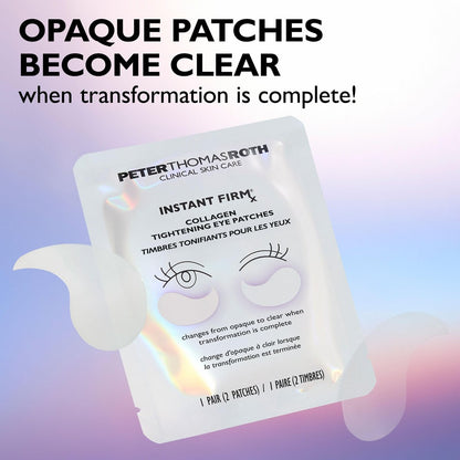Peter Thomas Roth Instant FIRMx Collagen Tightening Eye Patches - Firming Under-Eye Bags and Wrinkles - 8 Count Avelisse