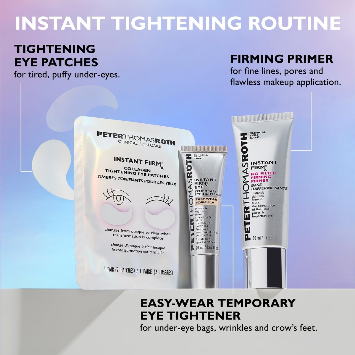 Peter Thomas Roth Instant FIRMx Collagen Tightening Eye Patches - Firming Under-Eye Bags and Wrinkles - 8 Count Avelisse