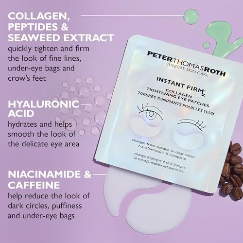 Peter Thomas Roth Instant FIRMx Collagen Tightening Eye Patches - Firming Under-Eye Bags and Wrinkles - 8 Count Avelisse
