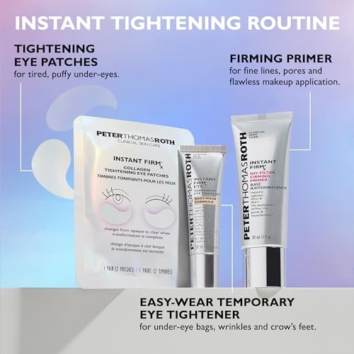 Peter Thomas Roth Instant FIRMx Collagen Tightening Eye Patches - Firming Under-Eye Bags and Wrinkles - 8 Count Avelisse