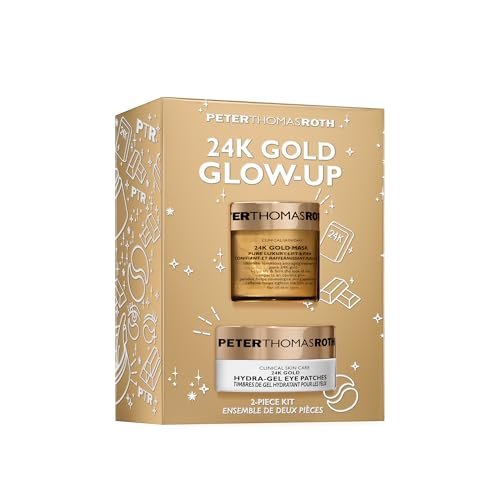 Peter Thomas Roth 24K Gold Glow-Up 2-Piece Kit – Luxury Skincare Set for Radiant Skin Avelisse