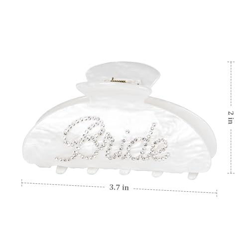 Bride Hair Claw Clip – Perfect Wedding Hair Accessory, Bachelorette Party Gifts & Bridal Shower Presents - görsel 14