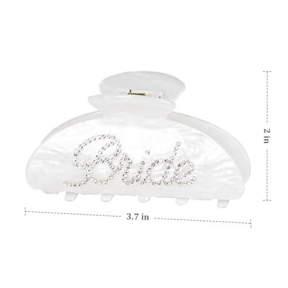 Bride Hair Claw Clip – Perfect Wedding Hair Accessory, Bachelorette Party Gifts & Bridal Shower Presents