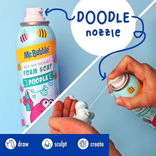 Mr. Bubble Limited Edition Foam Soap, Strawberry Candy Scent, 4 oz (Pack of 4) - Paraben-Free Body Wash Avelisse