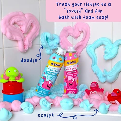 Mr. Bubble Limited Edition Foam Soap, Creativity Bath Soap, Cleans & Moisturizes, Bee My Honey (Blueberry Honey Scent), 4 oz, Pack of 4 Avelisse